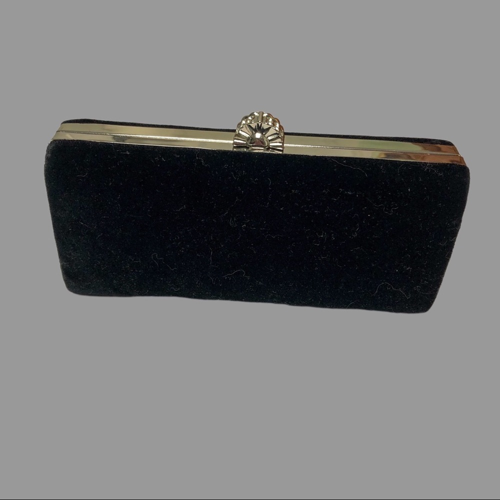 🤍 OS 🤍 Hardsided Velvet Embellished Wallet Coin Purse​